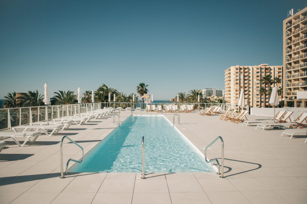 Outdoor pool at Hotel Alay