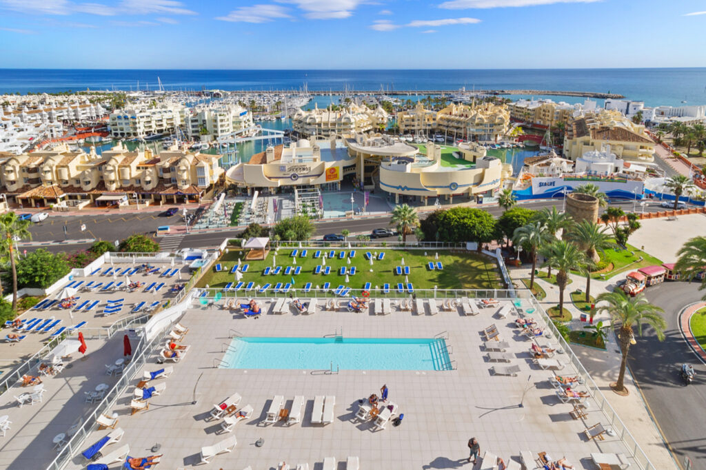 Aerial view of Hotel Alay