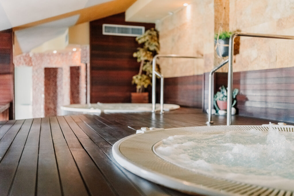 Close up of hot tubs at Hotel Costa Narejos