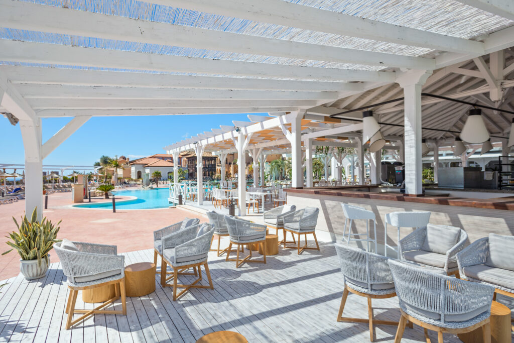 Outdoor bar at Hotel Melia Villaitana