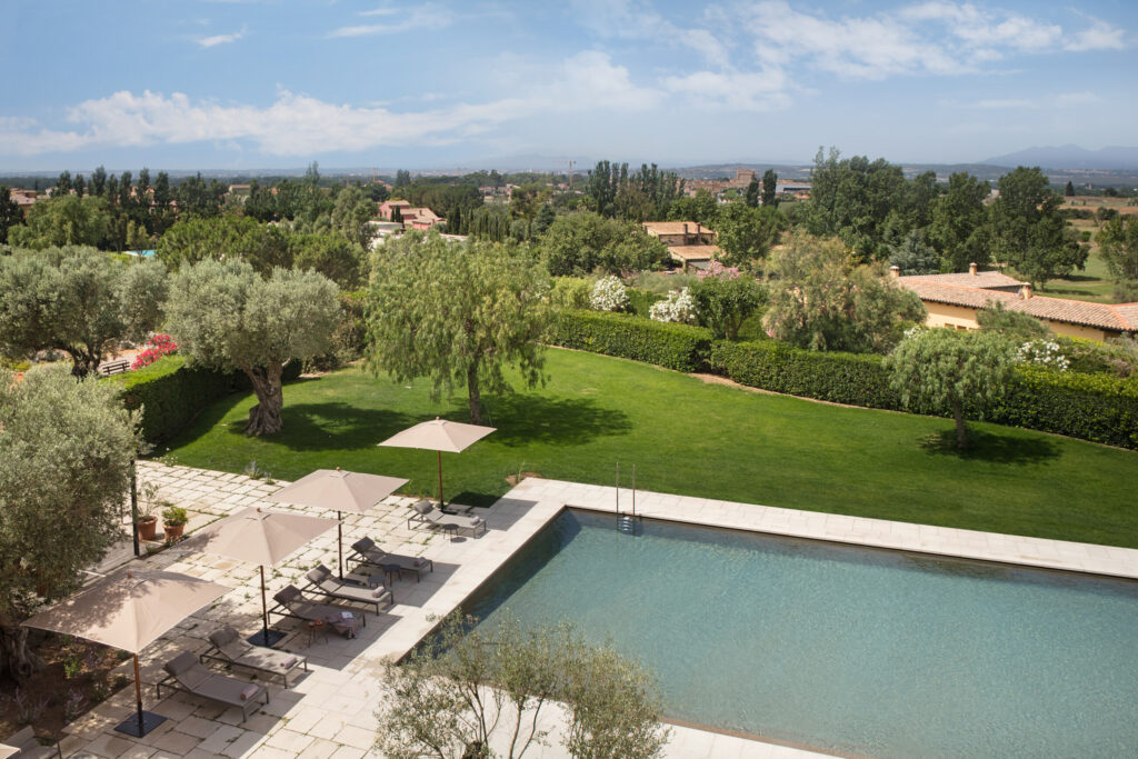 Outdoor pool at Hotel Peralada