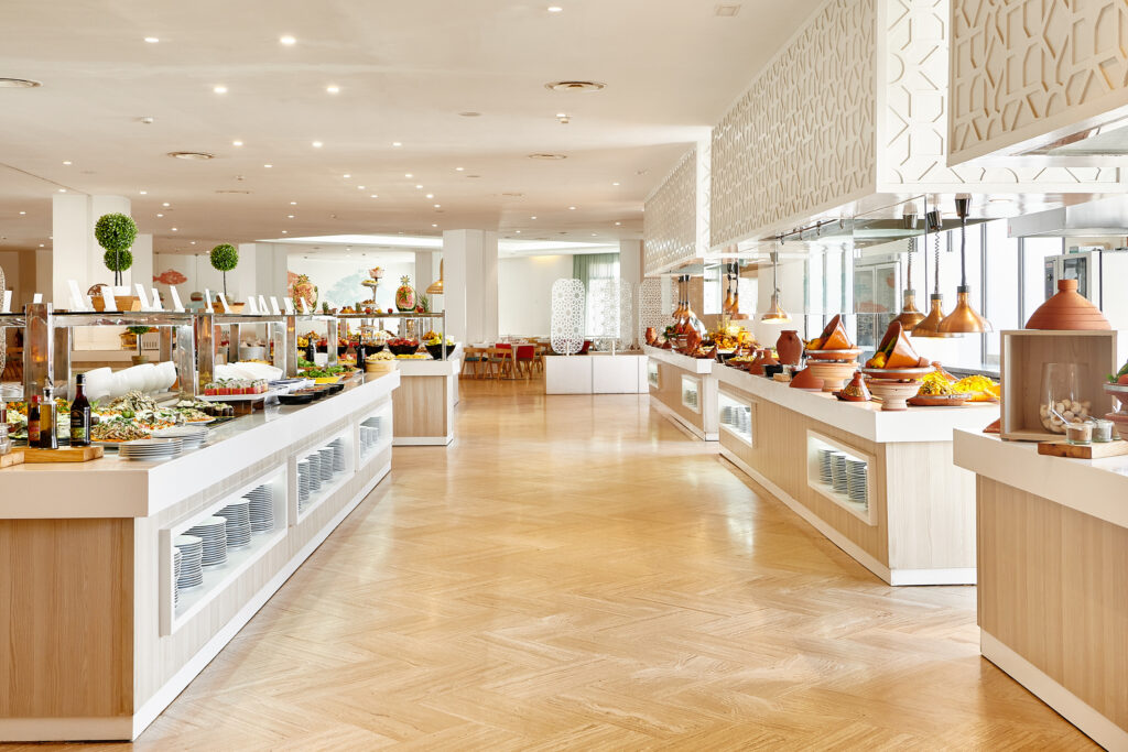 Canteen dining at Iberostar Founty Beach Hotel