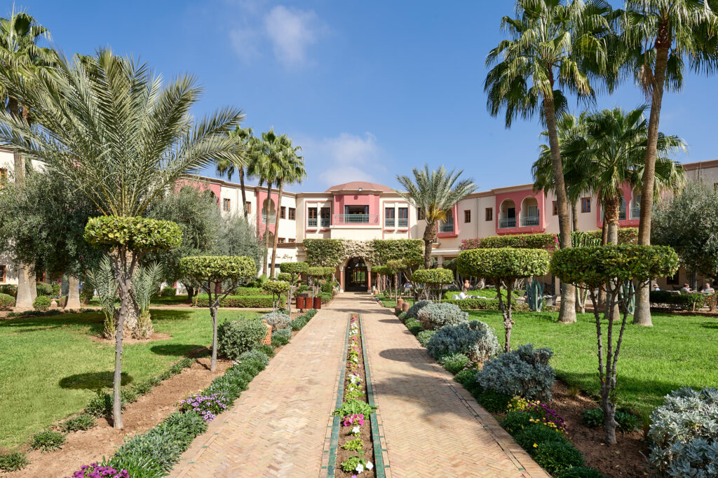 Exterior of Iberostar Club Palmeraie Marrakech with gardens