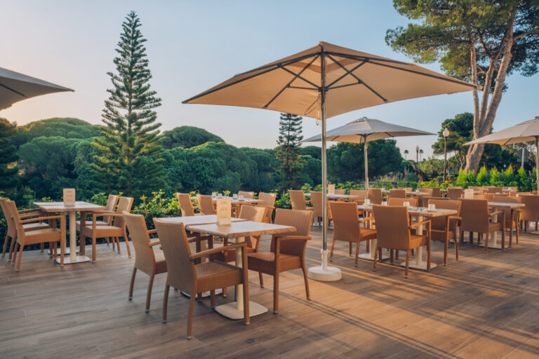 Outdoor dining at Iberostar Royal Andalus