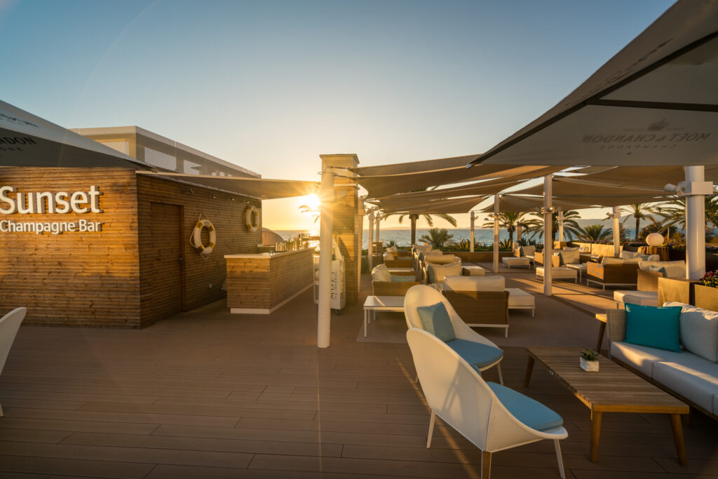 Outdoor seating area at Iberostar Selection Playa de Palma