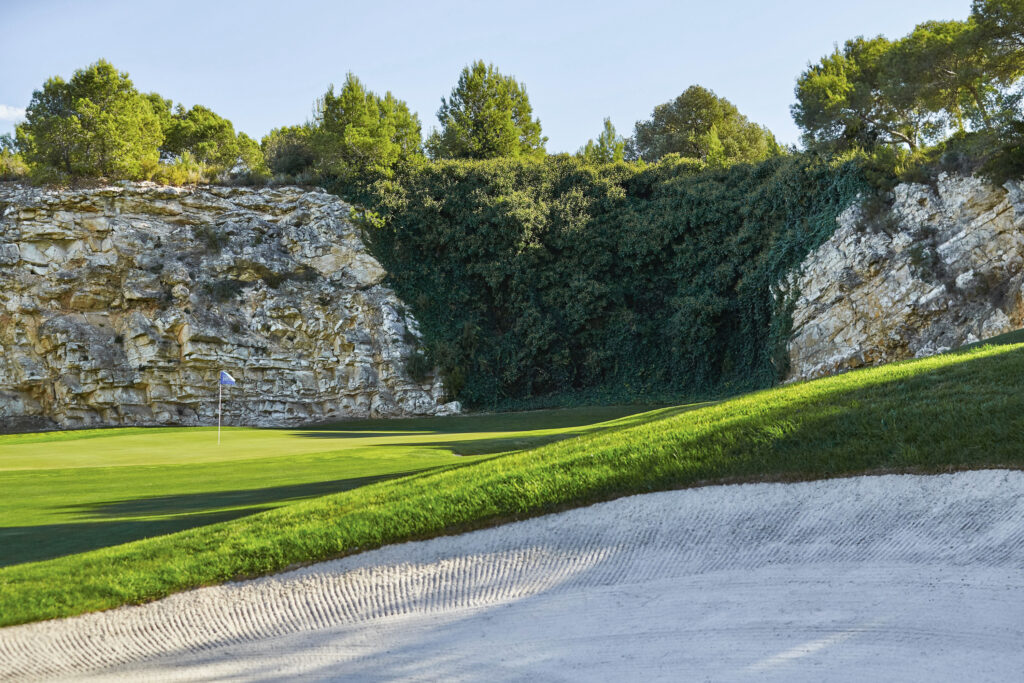 Bunker by hole at Infinitum Hills Course