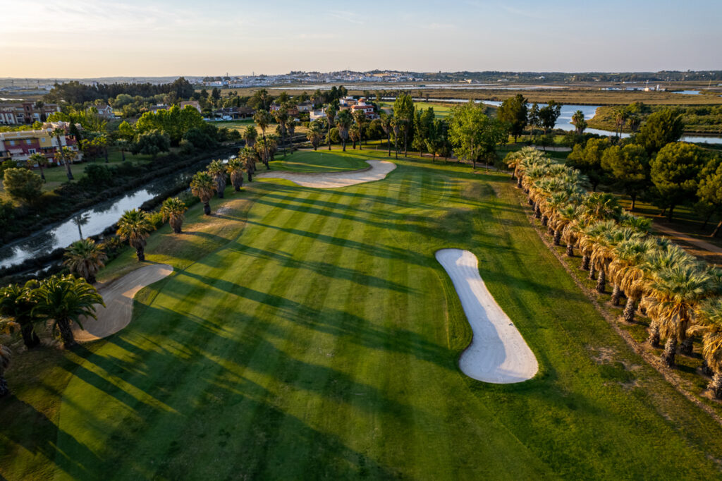 Fairway with bunkers at The Isla Canela Old Course