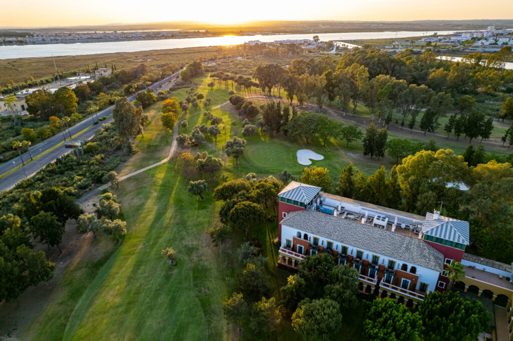 Aerial view of The Isla Canela Old Course