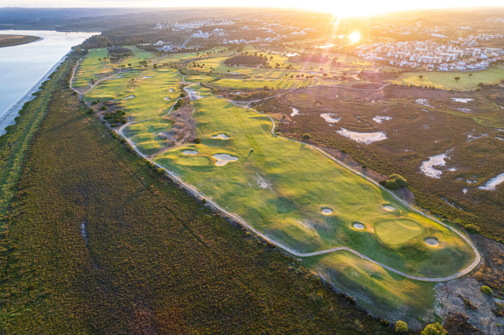 Aerial view of Isla Canela Links