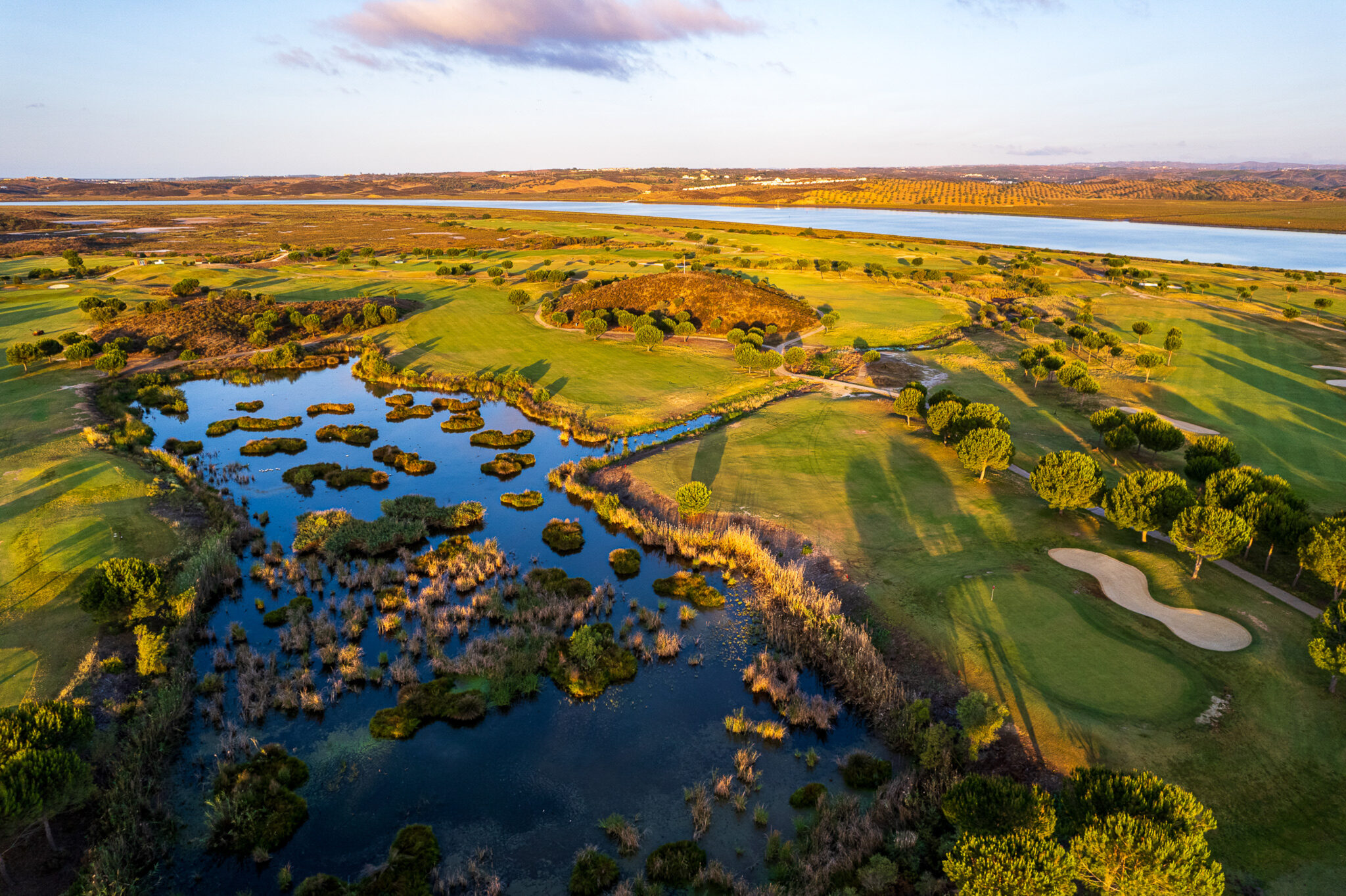 Aerial view of Isla Canela Links