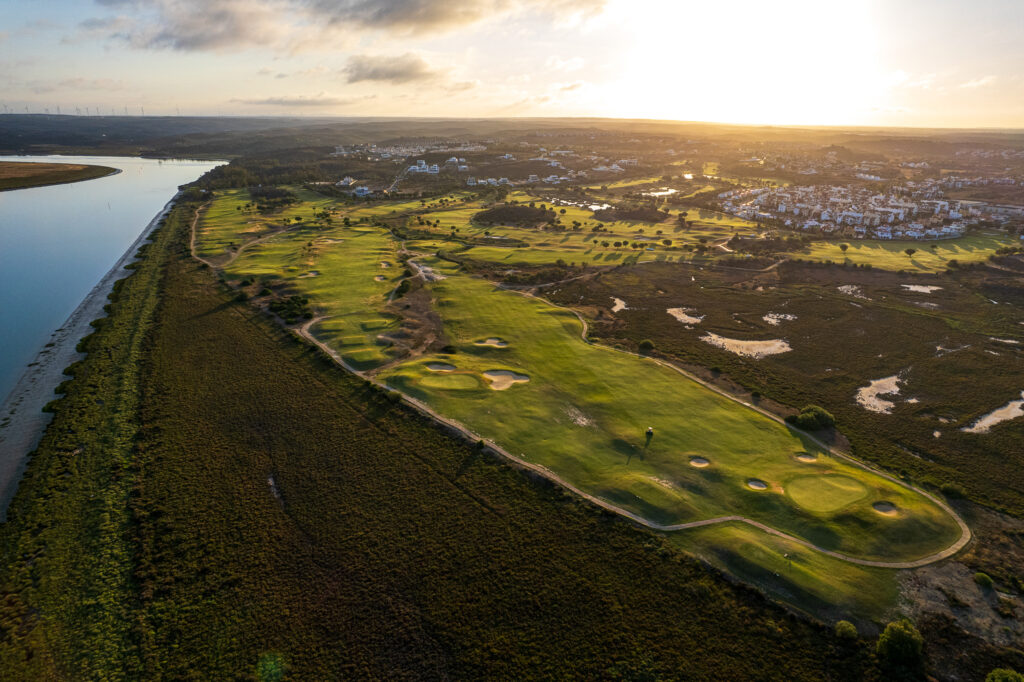 Aerial view of Isla Canela Links