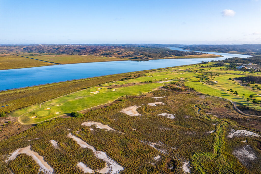 Aerial view of Isla Canela Links