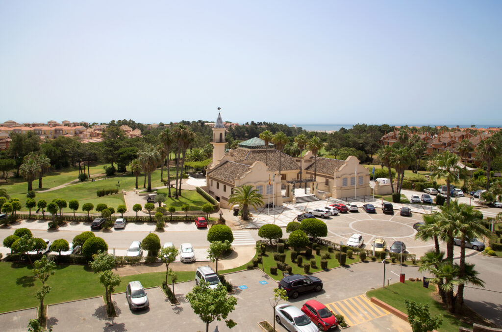 Building and car park at Islantilla Golf Course