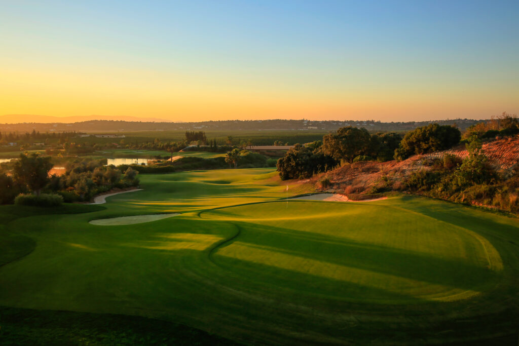 The fairway at sunset at Amendoeira O'Connor Jnr Couse