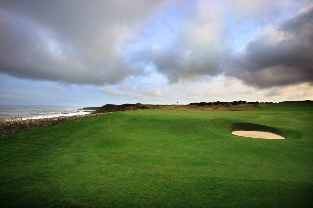 Bunker on fairway at Fairmont St Andrews - Torrance with ocean view