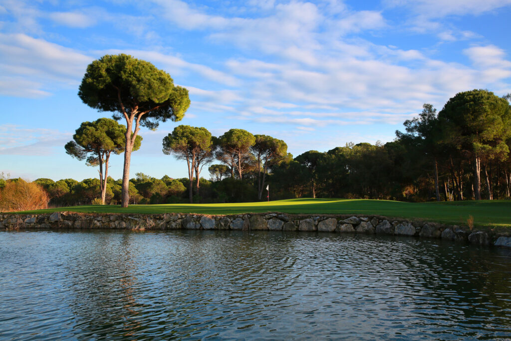 Cornelia Faldo golf course with a lake in the foreground