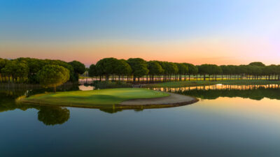 Lake with trees and fairway in background at Gloria - New Golf Course