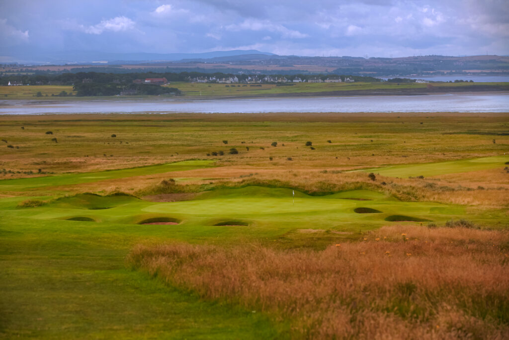 Fairway at Gullane Golf Club - No. 1 Course with lake in background