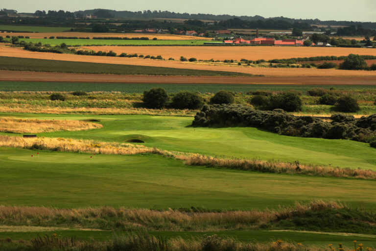 Fairway at Gullane Golf Club - No. 1 Course with bushes around