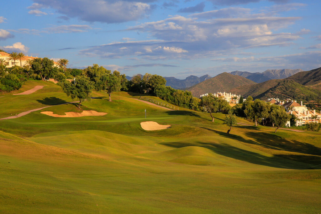 Fairway with hole and bunkers at La Cala - America Golf Course