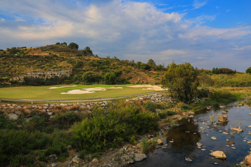 Fairway with stream and bunkers at La Cala - Europa Golf Course