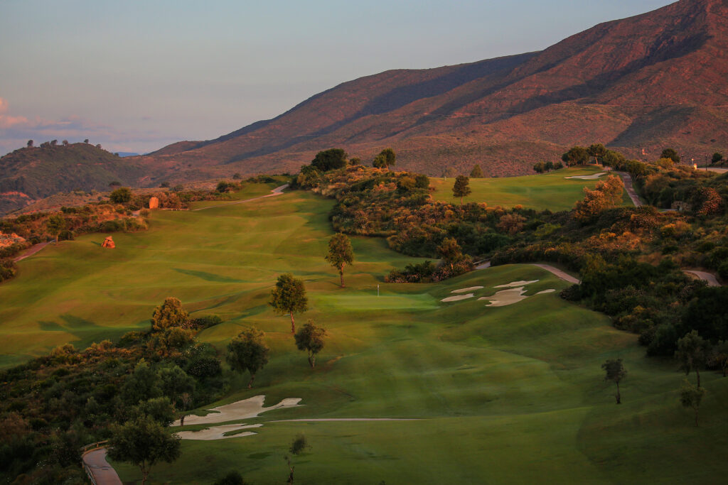 Fairway at La Cala - Europa Golf Course at sunset