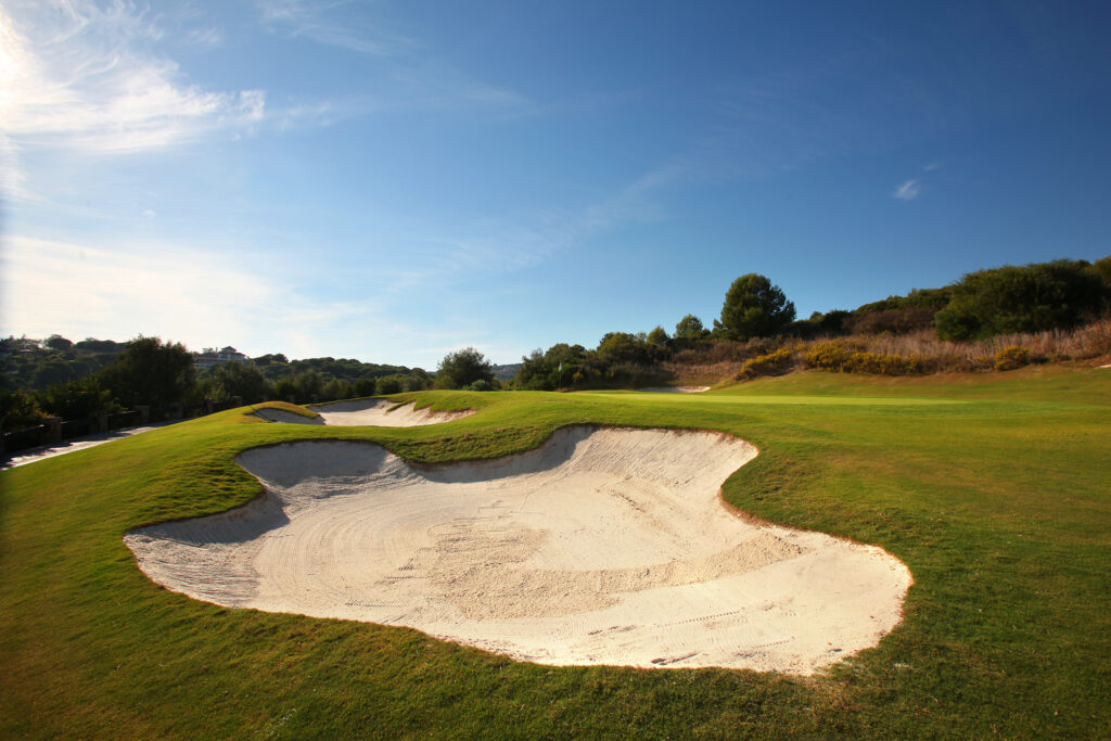 Bunkers on fairway at La Reserva de Sotogrande Golf Course