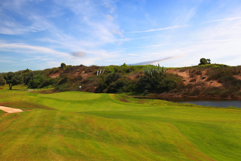 a green in Lykia Golf Links golf course