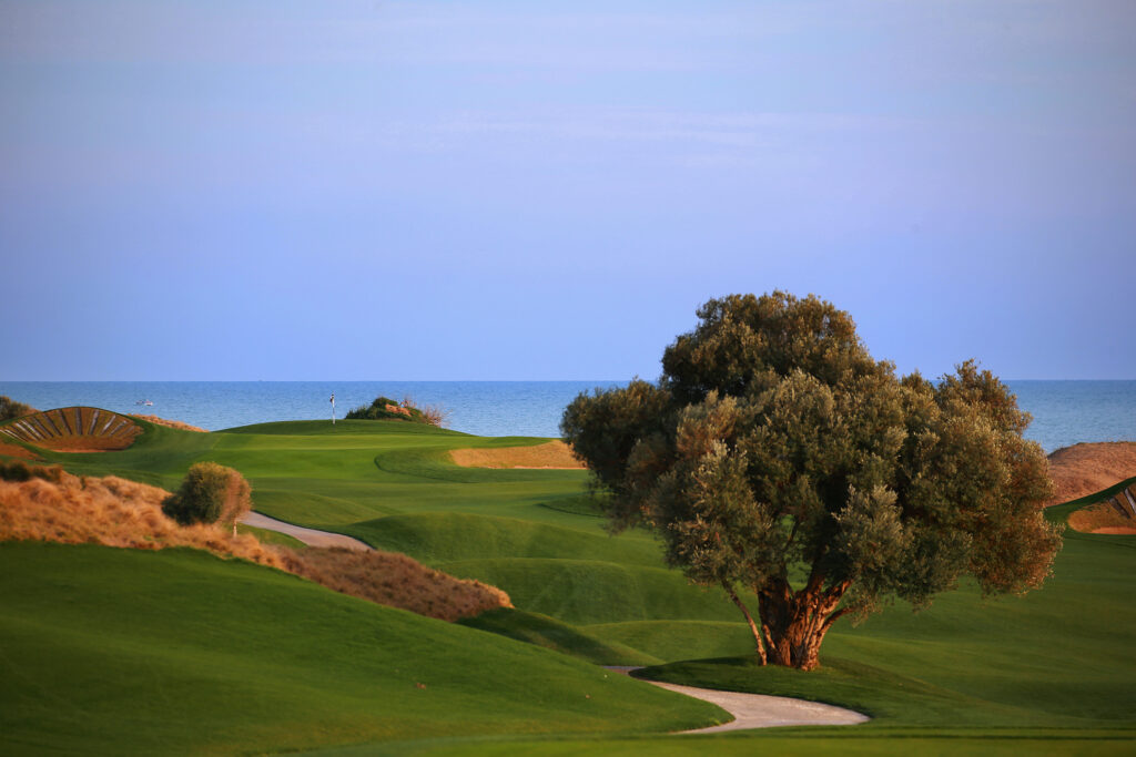 Lykia Golf Links golf course with a tree on the right side