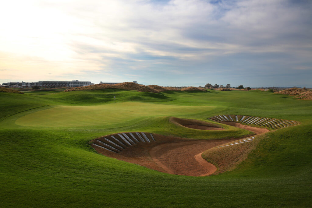 large bunker in Lykia Golf Links golf course