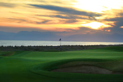 a green in Lykia Golf Links golf course