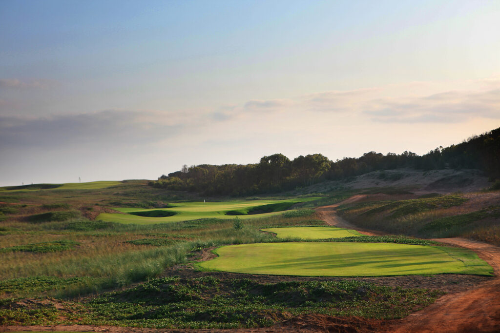 Fairway at Mazagan Golf Course with trees around