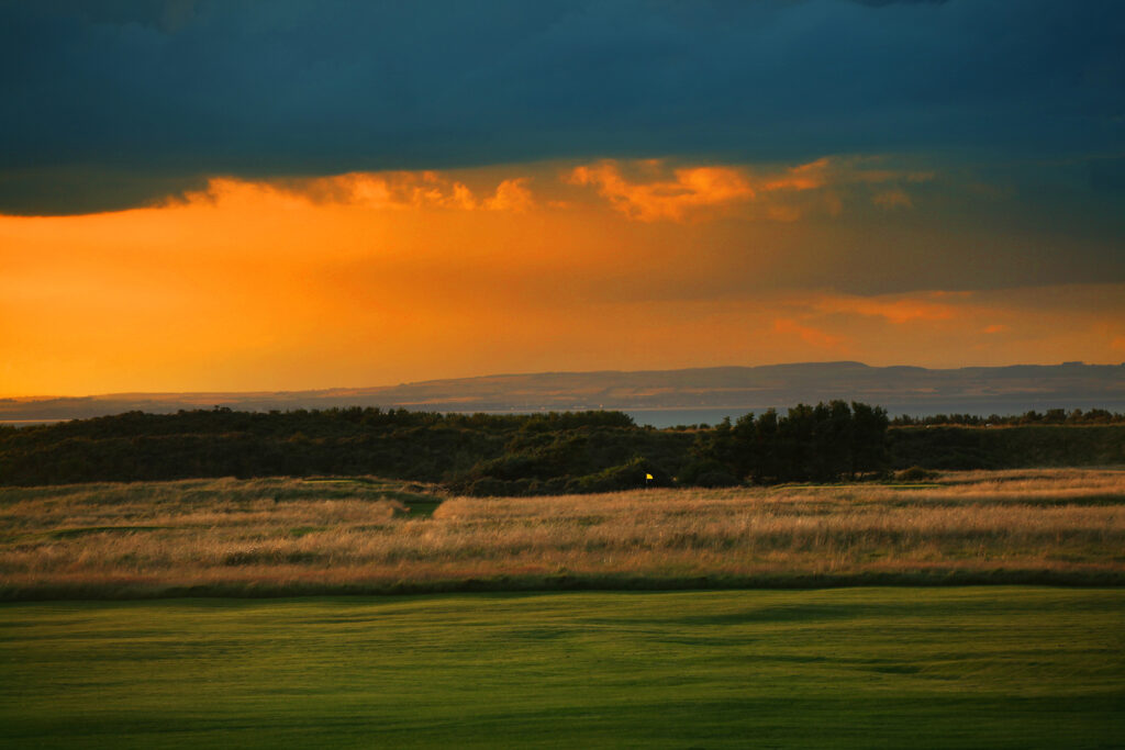 Fairway at Muirfield at sunset