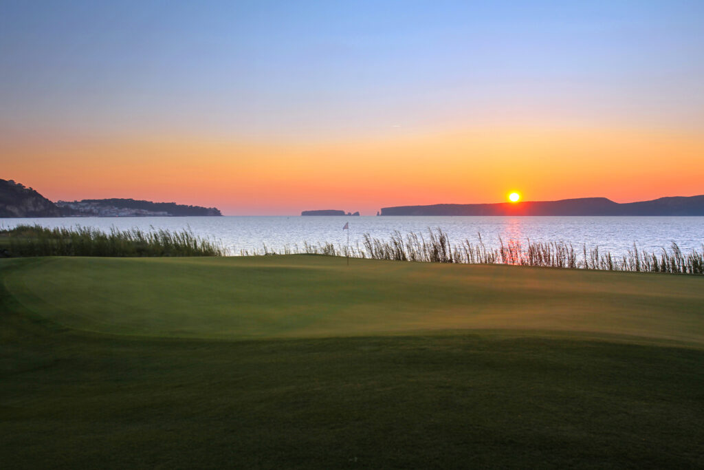 sunrise over the Bay Course at Costa Navarino