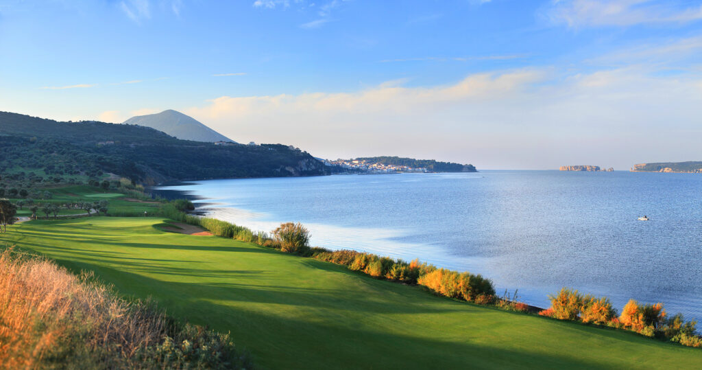 sea and mountain view from the Bay Course