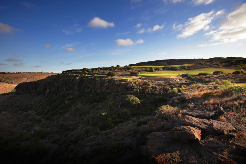 Aerial view of fairway on hilltop at Salobre Golf - New Course