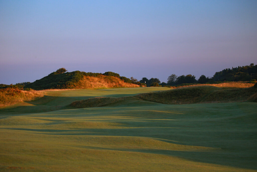 Fairway with trees and mounds at The Castle Course at St Andrews