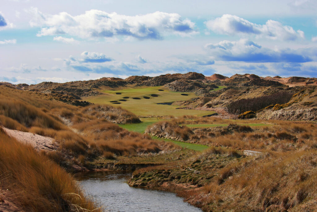 Fairway at Trump International Golf Links with river running through