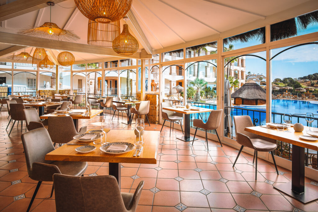 Indoor dining at La Cala Golf Resort