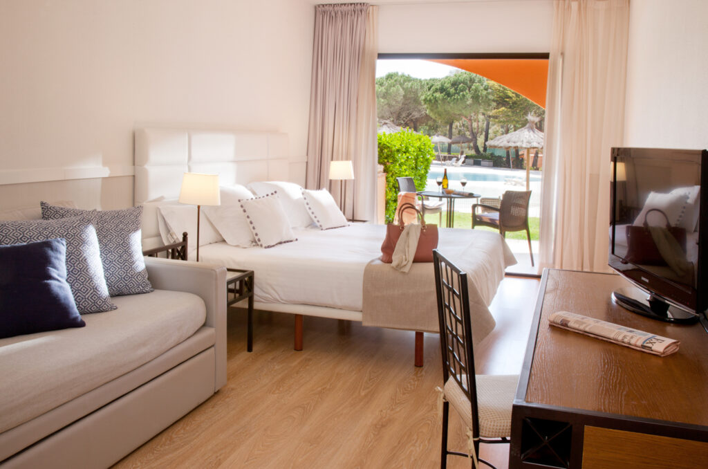 Double bed accommodation at La Costa Golf & Beach Resort