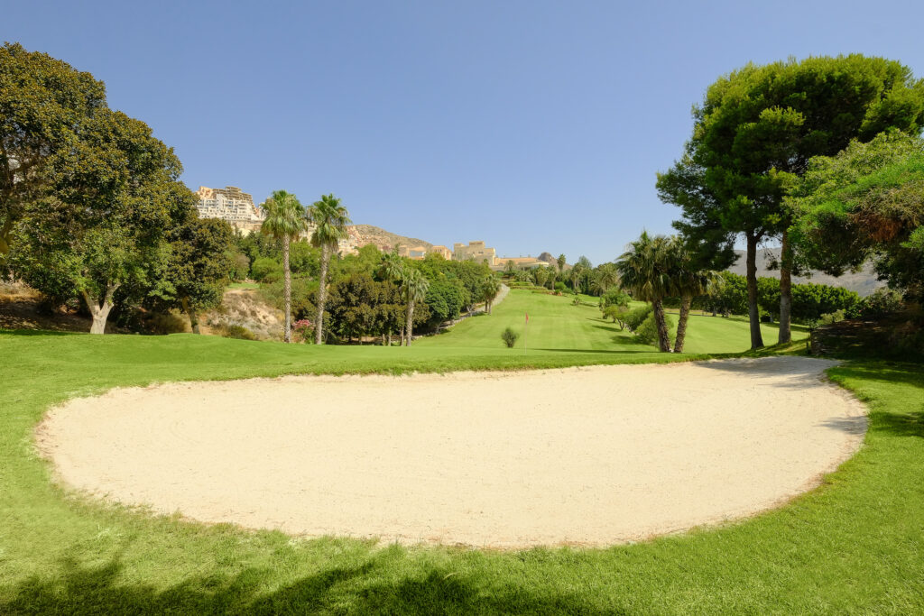 Bunker on the fairway at La Envia Golf Course