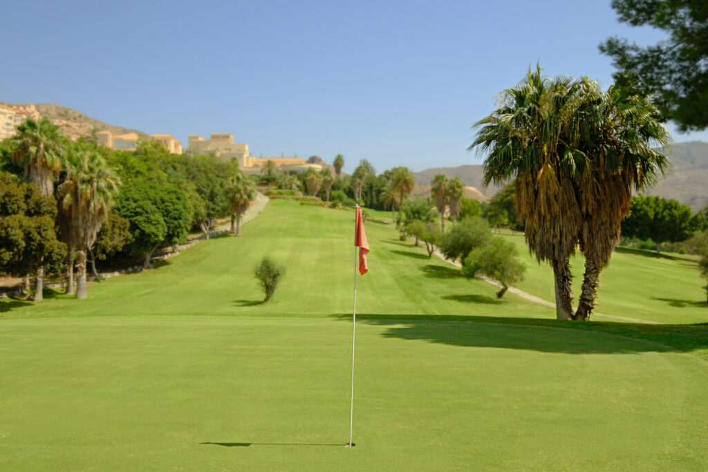 Hole with red flag at La Envia Golf Course