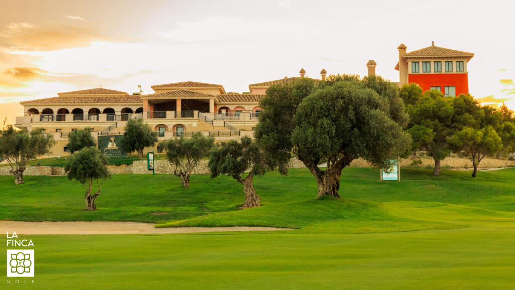 Building with trees in front at La Finca Golf Course