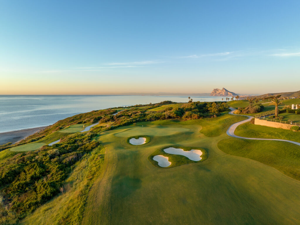 Aerial view of La Hacienda Alcaidesa Links Golf Resort - Links Course with ocean view