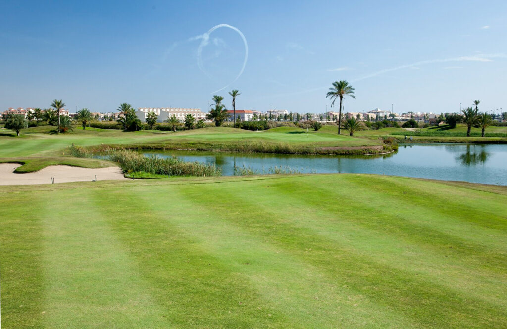 Lake on fairway at La Serena Golf Course