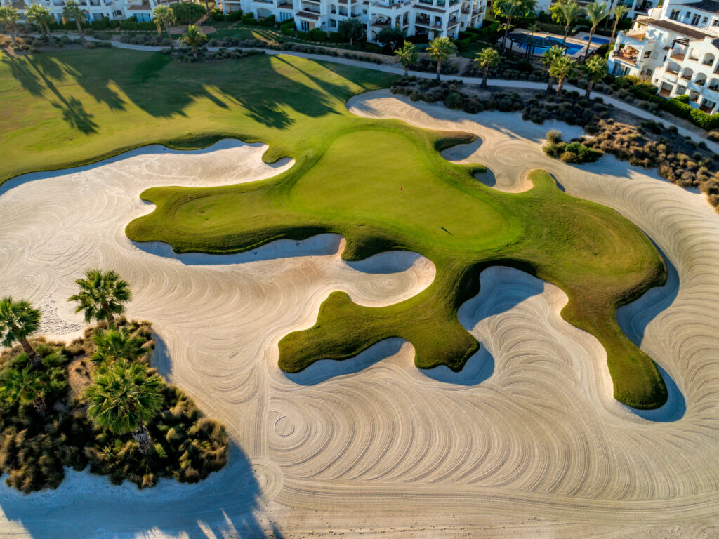 Hole with bunkers at La Torre Golf Course