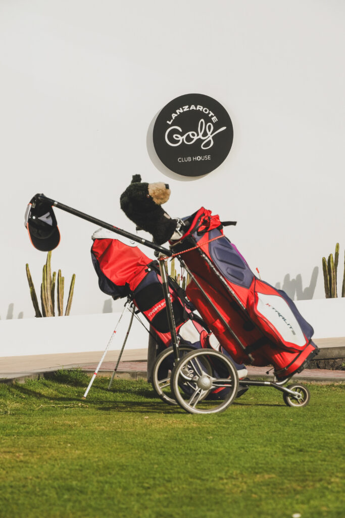 Golf trolley at Lanzarote Golf