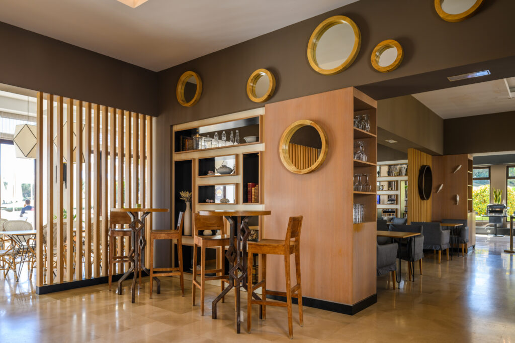 Indoor seating area at Las Colinas Residences