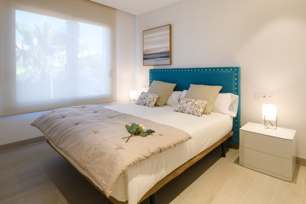 Double bed accommodation at Las Colinas Residences