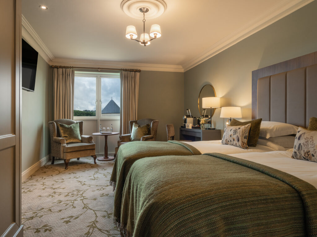 Twin bed accommodation at Lough Erne Resort